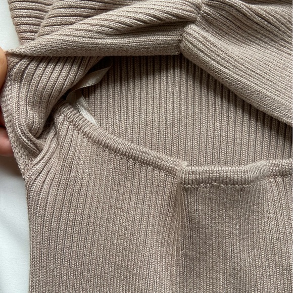 NWT Abercrombie & Fitch Cinched Front Cutout Sweater Midi Dress - Picture 8 of 14